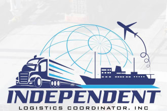 design trucking and transport logistics logo within 24 hours