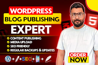 upload or publish blogs on your wordpress website