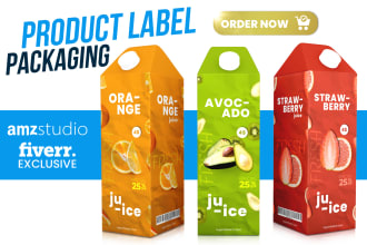 design product labels or packaging in record time