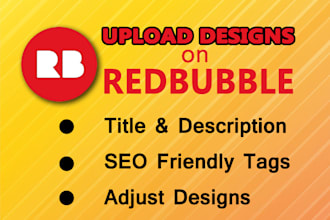 upload designs on redbubble
