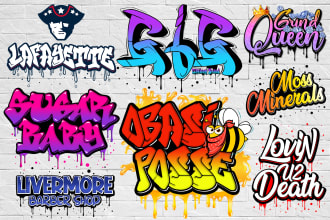 create hand drawn graffiti lettering typography street art