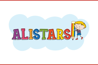 be make childcare, daycare, kids and education creative logo