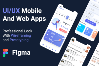 do attractive mobile UI UX design or app UI UX design