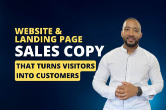 write persuasive sales copy for landing pages and websites