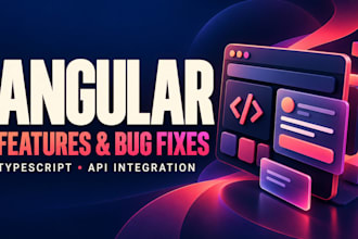 develop angular web applications and fix frontend bugs