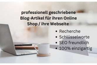 write german content for blogs, online shops and websites