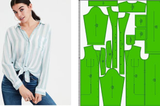 make a cloth sewing pattern for any type of apparel garments