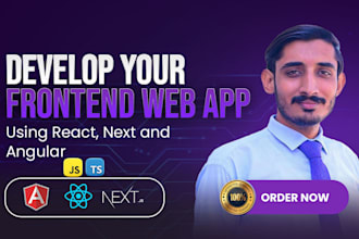 be your frontend react js, next js, and angular js developer