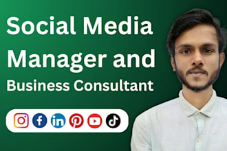 be your social media manager and business consultant