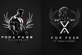 design modern fitness gym, sports clothing logo for your business