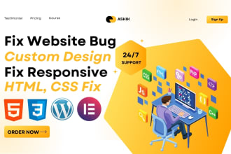 fix elementor website issues, fix wordpress issues, and elementor bug