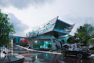 create photorealistic exterior 3d renders