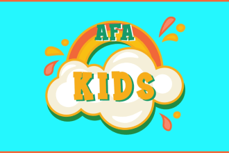 be make childcare, daycare, kids and education creative logo