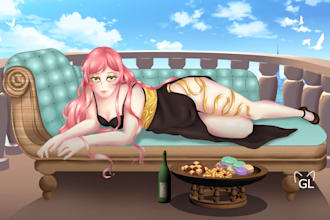 draw anime character art, your oc, nsfw, bl