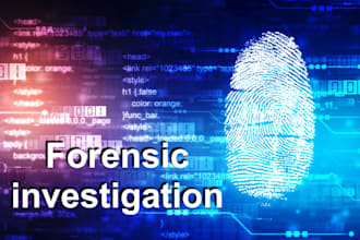 do digital forensics, network and log analysis, incident response