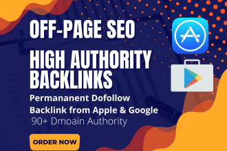 create HQ dofollow backlinks from apple and google play store