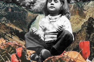 do aesthetic surreal vintage retro psychedelic space collage art