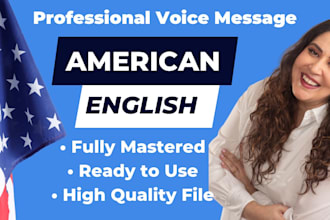 voice your professional voice message, IVR, or