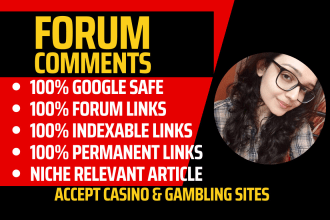 do forum comments backlinks and blog comments