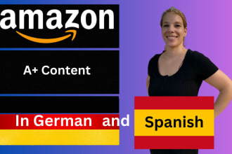 create stunning a plus content in german, spanish, english