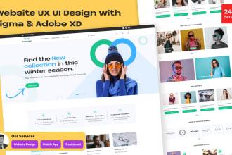 do professional landing page UX UI design with figma