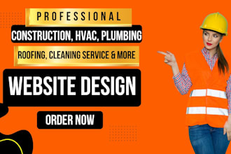 design construction, plumbing, hvac, handyman, contractor wordpress website