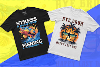 design typography and graphic tshirt for your pod business