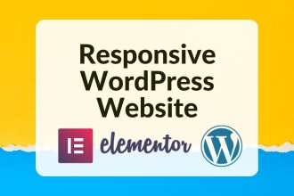 design or redesign wordpress website using elementor pro, figma to elementor