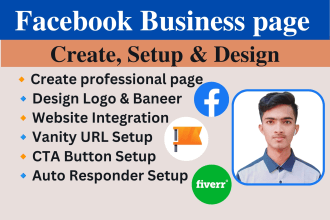 a new facebook business page create, and setup, or fan page