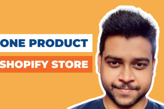 create one product shopify storefront for you