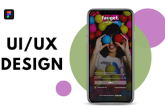 do clean minimal website UI UX design ,mobile app UI UX design