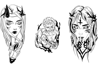 sketch you a professional looking tattoo