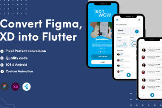 create custom flutter UI from figma or xd designs