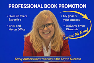 professionally promote your book to rapidly boost sales visibility