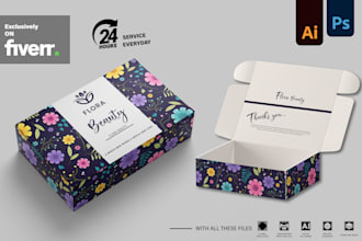 do custom product packaging design mailer box, subscription box with 3d