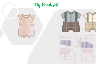 do kids top,bottom pattern making and grading