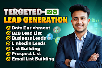 do b2b lead generation, targeted email list building, data enrichment services