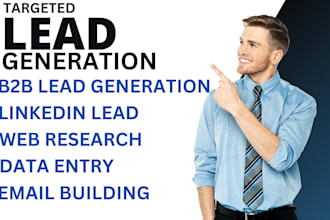 do b2b lead generation and data entry
