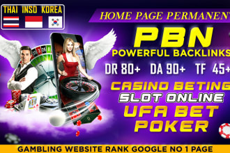 make 1700 korean thai dofollow SEO link building DR high authority backlinks