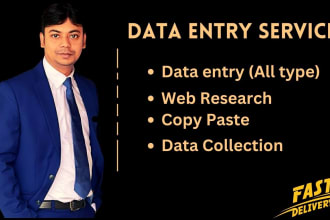 your perfect data entry expert and virtual assistance and copy pest work