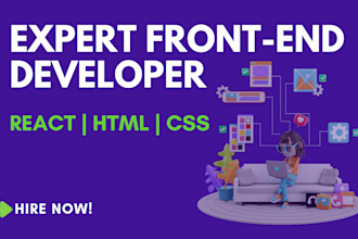 be your expert frontend developer for react, HTML, and CSS