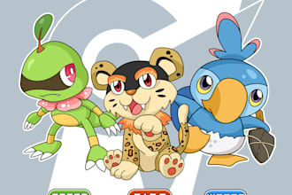 create a fakemon design based on your description