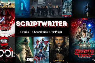 write scripts for your films, TV pilots and web series