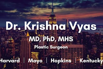 consult or mock interview for college, medical or graduate school, or residency