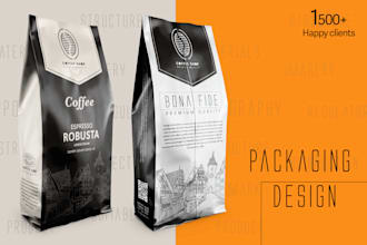 design minimalist label and packaging for your product