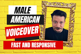 narrate your commercial with a male american voiceover