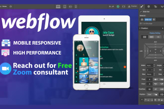 create, modify or rebuild your webflow website