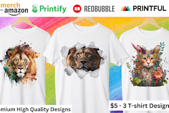 design trendy and creative t shirt for your print on demand business