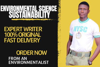 write articles on environmental science climate change and global warming