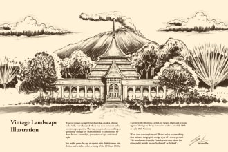 design outline vintage artwork illustration